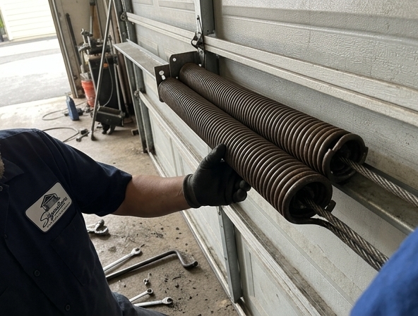 Garage Door Spring Replacement Cost in Vista